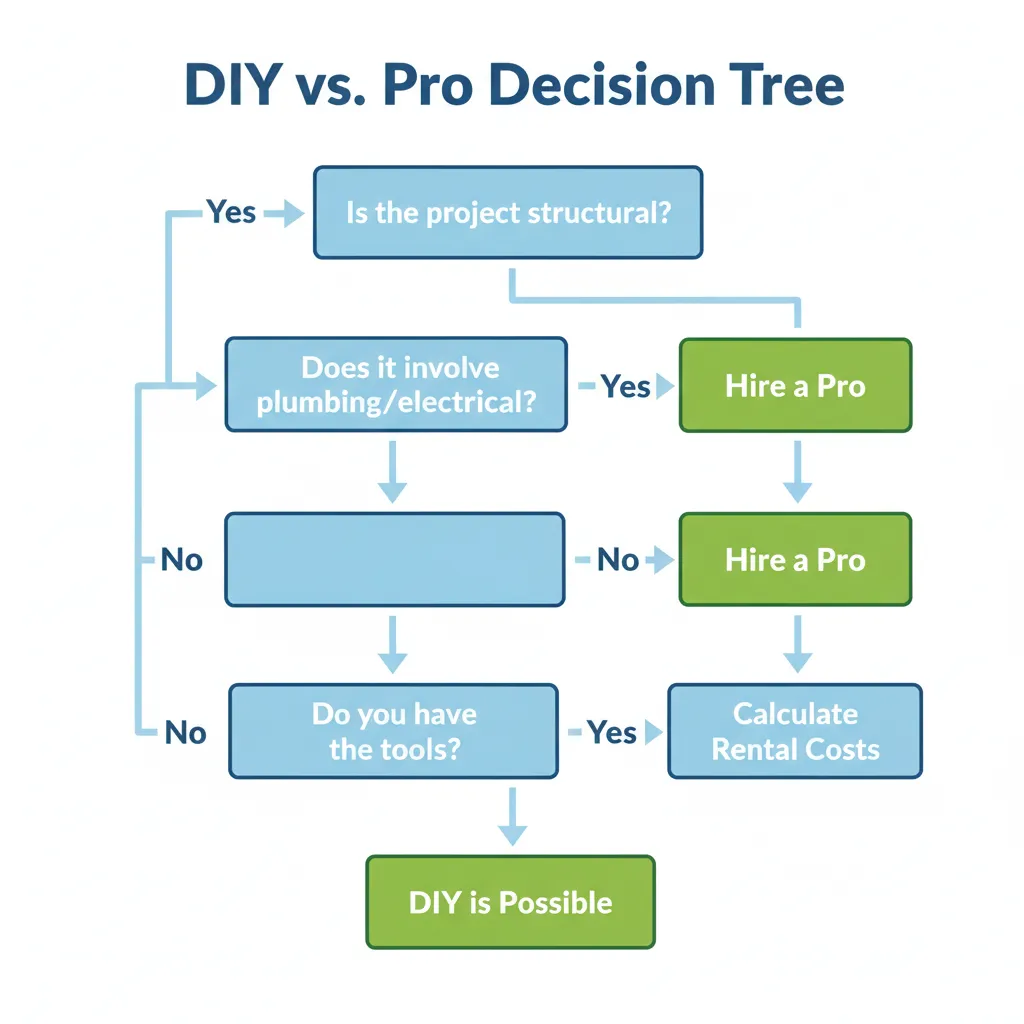 DIY vs Professional Contractor Decision Tree