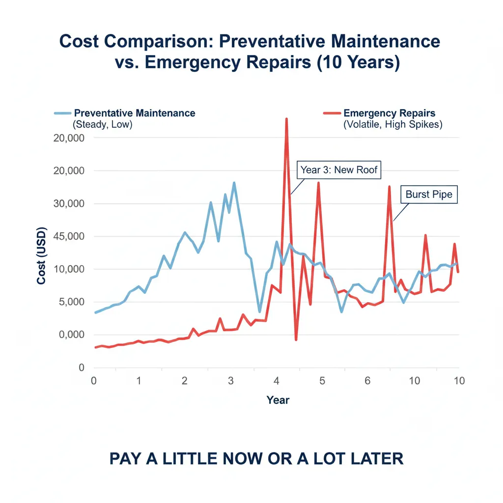 Cost of Preventative Maintenance vs Emergency Repairs